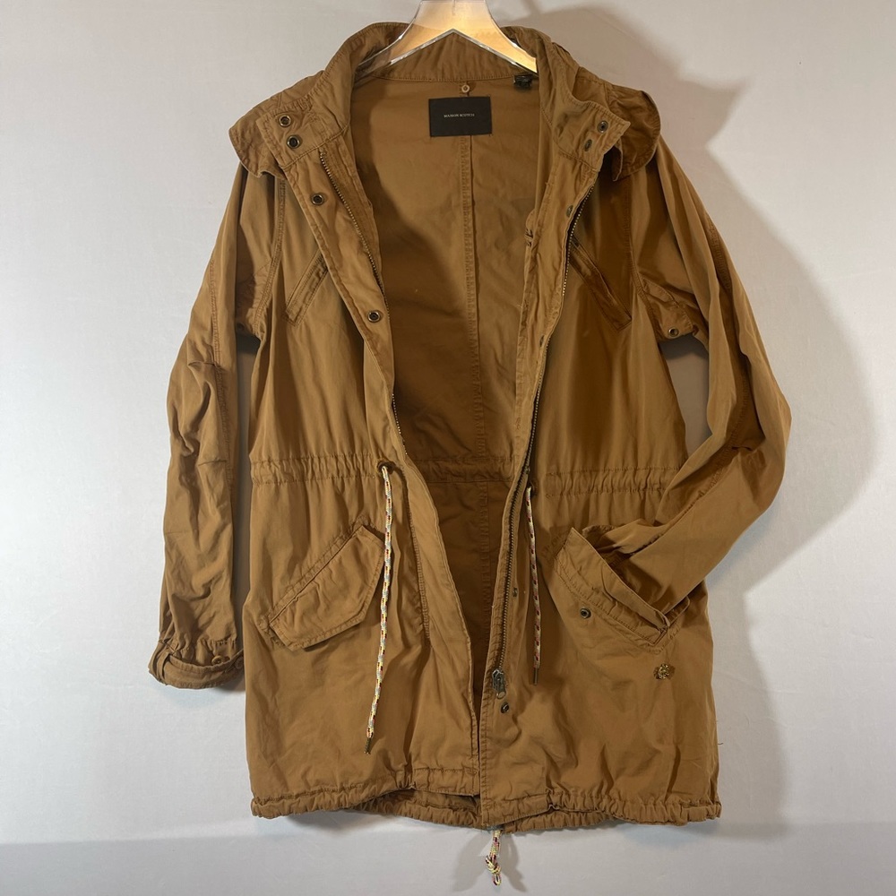 Maison Scotch Cotton Utility Jacket Gold/Khaki Large